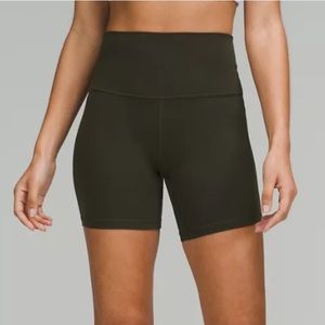 BNWT lululemon Align™ High-Rise Short 6" in Dark Olive